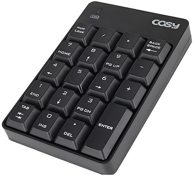 코시 모던 무선 키패드, 블랙, KP1364WL