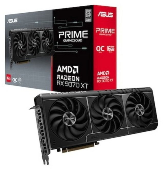 ASUS PRIME 라데온 RX 9070 XT OC D6 16GB 대원씨티에스 그래픽카드