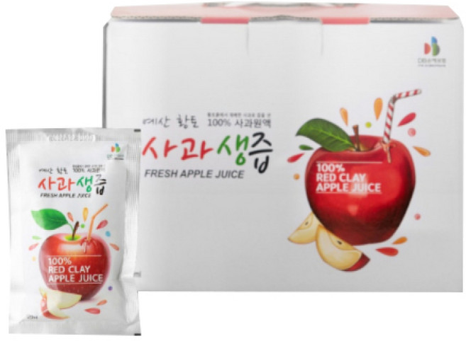 예산 황토 사과즙, 1개, 200ml