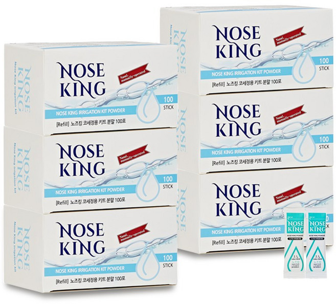 노즈킹 코세척분말 100포, 6개