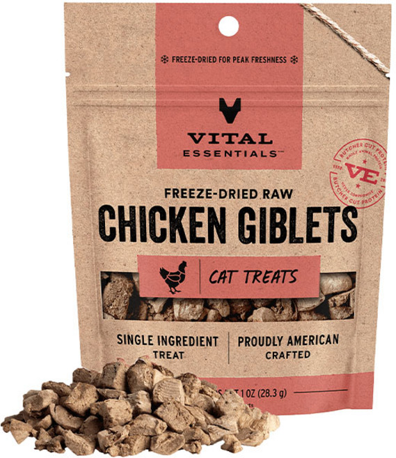 Vital Essentials 凍乾 雞心肝 犬貓零食, 28g, 1個