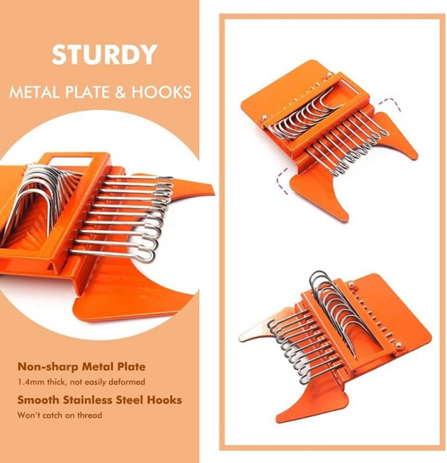 미니 직조기 DIY 취미 수리 기계 제직 패치 수동 양말 수선 청바지 도구 휴대용 키트, 02=14pin