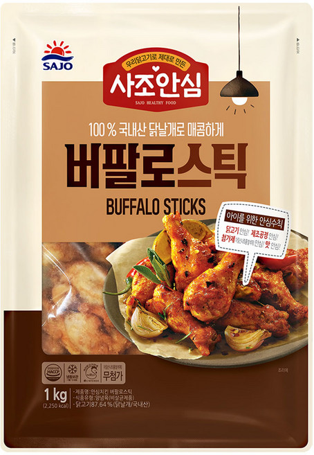 사조안심 버팔로스틱, 1개, 1kg