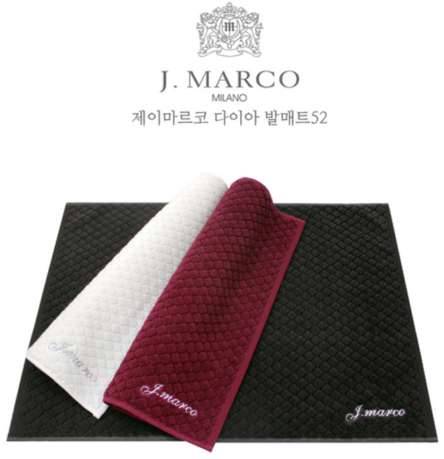 송월타올 다이아발매트 순면 타올매트, 갈색