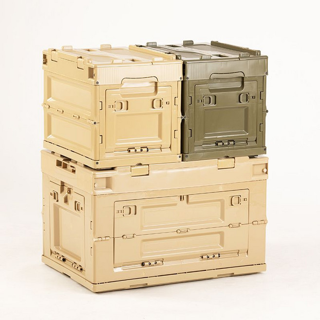 캠핑 박스 사이드 폴딩박스 오픈 보관함 수영장 수납함, 블랙 530x365x335 mm