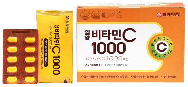 일양약품 비타민C 1000mg x200, 1세트, 200정