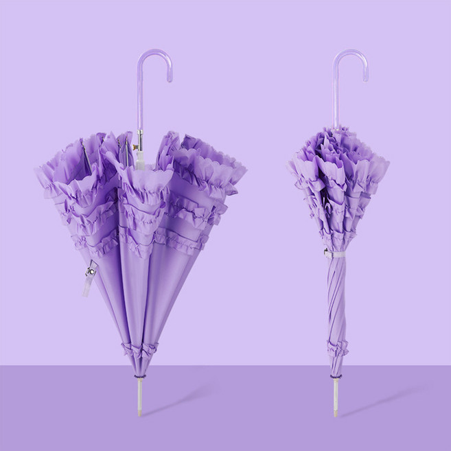 하이유니 캉캉 레이스 공주 자동 양산 우산