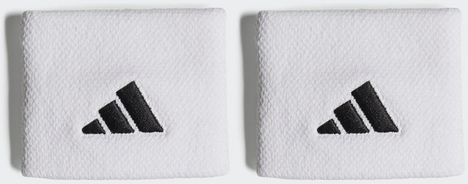 아디다스 퍼포먼스 NEW LOGO 테니스 S 손목밴드 2개입 1세트 PG8374, 화이트, 1개