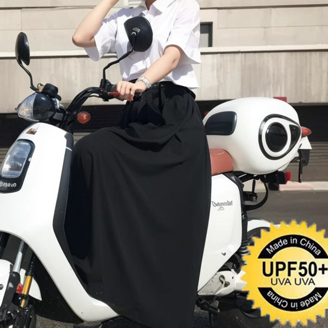 防曬裙 UPF50+ UVA UVA, 黑色, 1個