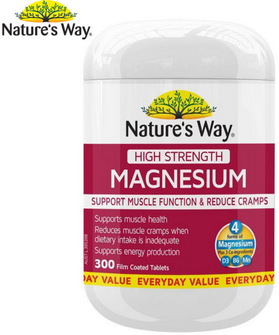 Nature's Way High Strength Magnesium 600mg 300 Tablets Exclusive Save, 1개, 300정