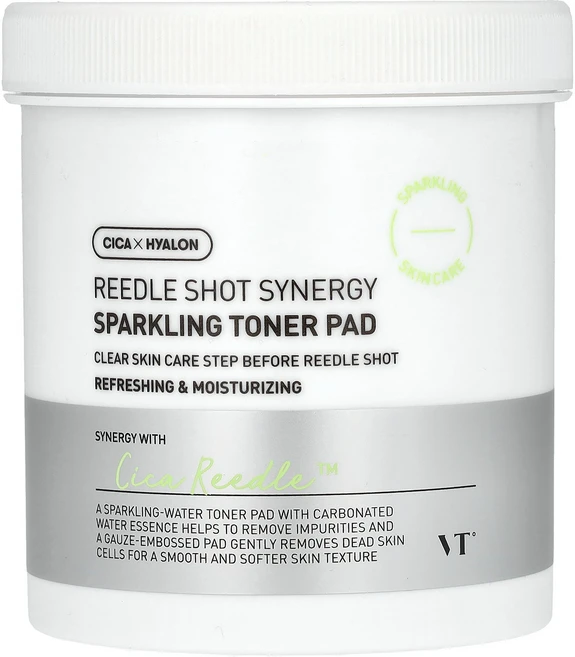 VT Cosmetics Reedle 샷 시너지 스파클링 토너 패드 80개입 Cosmetics (VT 코스메틱), 1개 - 쿠팡