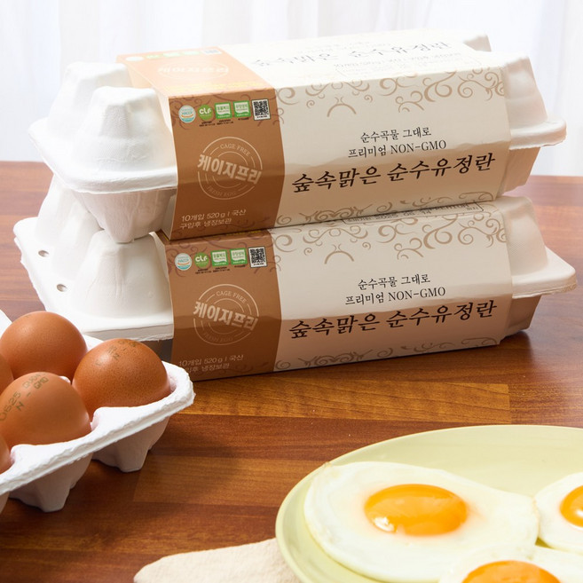 [농부가바로팜]동물복지 무항생제 nongmo 유정란, Non-Gmo유정란60구