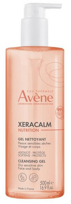 호주 아벤느 Avene Xeracalm Nutrition Cleansing Gel 쎄라캄 뉴트리션 클렌징 젤, 1개, 500ml