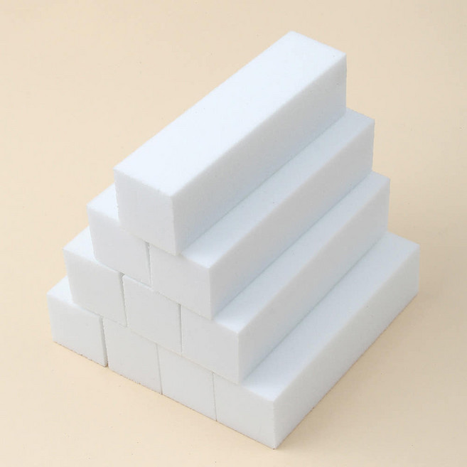 클래식네일 사각 샌딩 거칠기하드 블럭 네일화일, 20개, 화이트