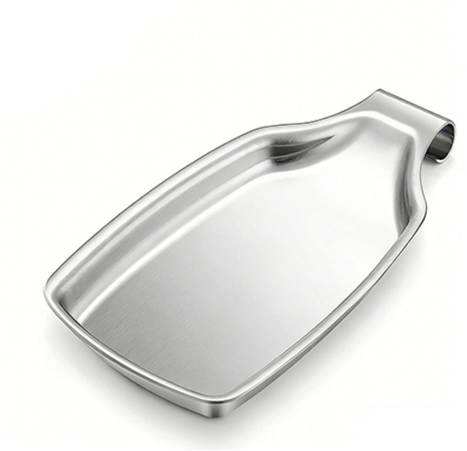 스테인리스 스틸 스푼 받침대 스푼 및 국자 거치대, 1개, 은색