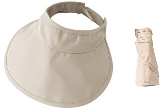 휴대용 돌돌이 돌돌말아 모자 넓은챙 썬캡 휴가 햇빛 자외선 차단 동남아