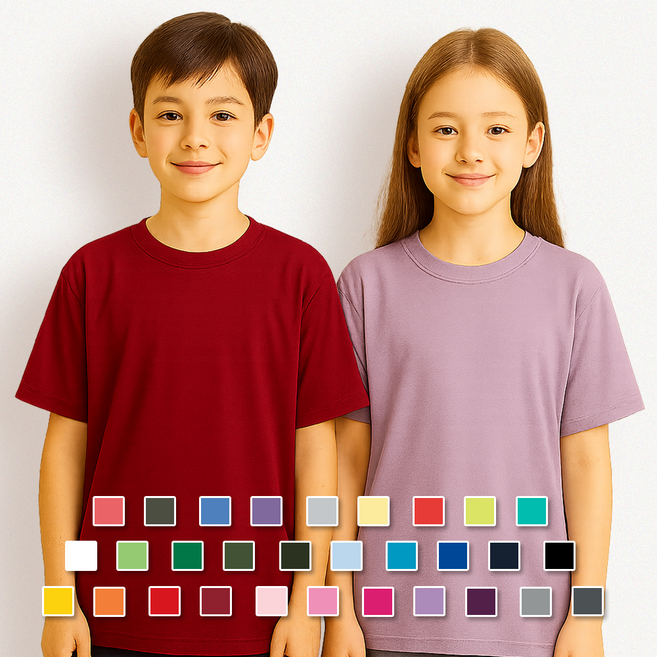 키즈 아동 주니어 유아 기능성 티셔츠 쿨티 무지 운동복 반팔티 단체티