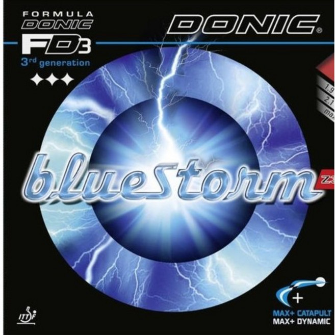 도닉 탁구러버 블루스톰 Z1 / Z2 / Z3 3가지 러버색상, 블루 MAX, 1개