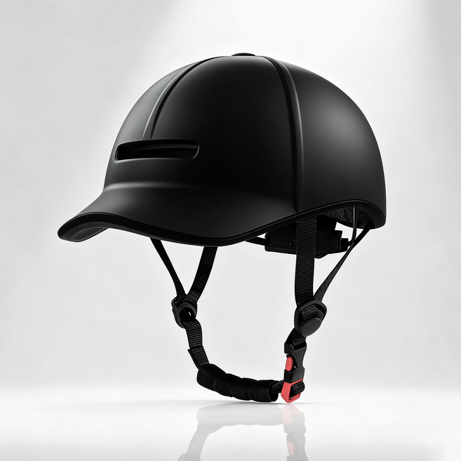 SEVOREN 경량 오토바이 자전거 스케이트보드 롤러스케이팅 라이딩 캡 안전헬맷, 무광 블랙