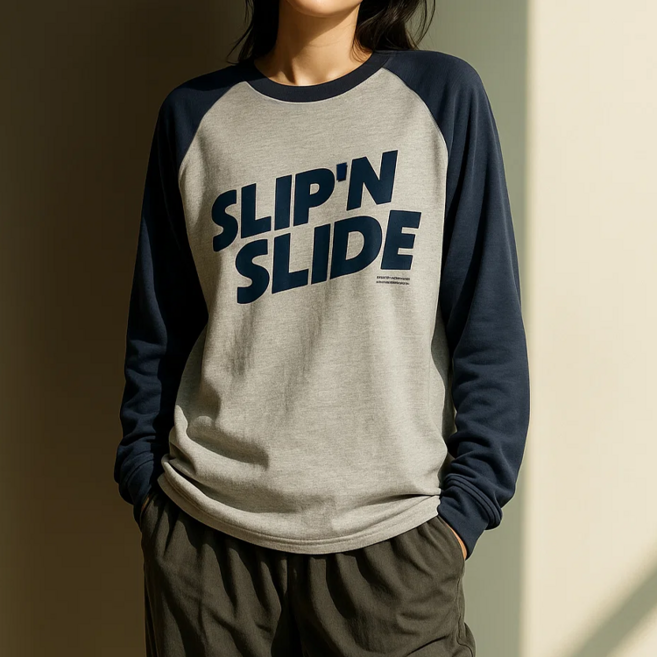 데일로엔 여성 가을 라운드넥 긴팔 레터링 맨투맨 티셔츠