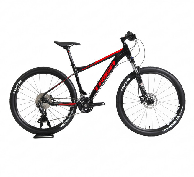 풀시마노 데오레 30단 락샥 유압 MTB자전거 입문용 국내업체조립/완조립, 15인치, 블랙/레드, 1개