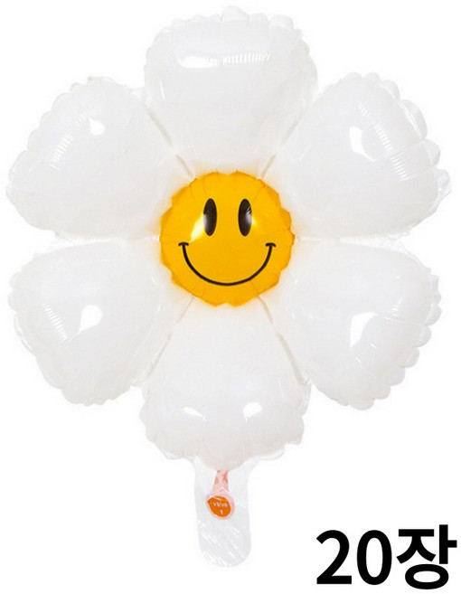 데이지스마일풍선 소형 20장, 1세트