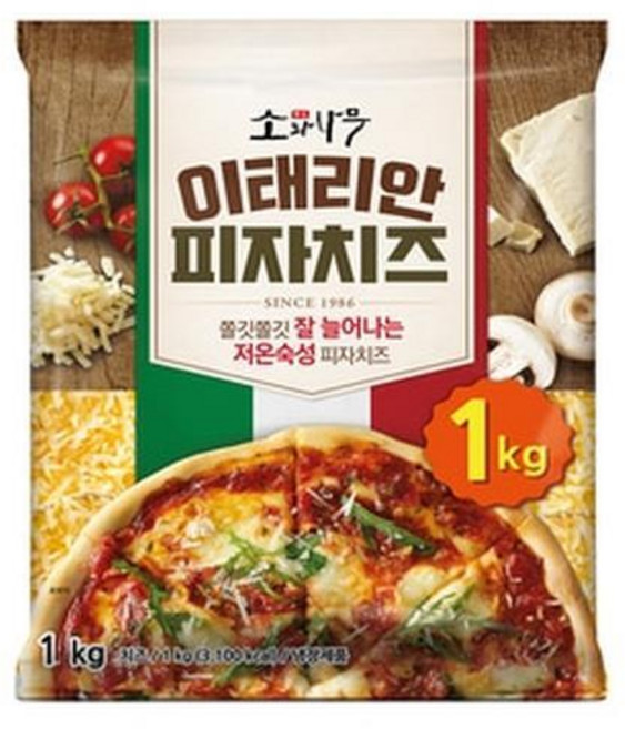 동원 소와나무 이태리안 피자치즈 1kg 저온숙성 덴마크산 자연치즈 고소한맛, 3개