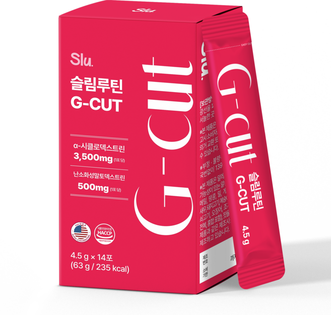 슬림루틴 슬루 G-컷 고함량 알파CD 알파시디 분말 알파시클로덱스트린 3500mg, 1박스, 14회분
