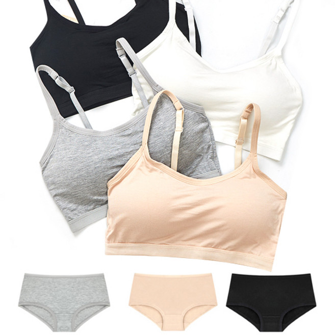 학생속옷 노와이어브라세트 모달 중학생속옷 청소년브라