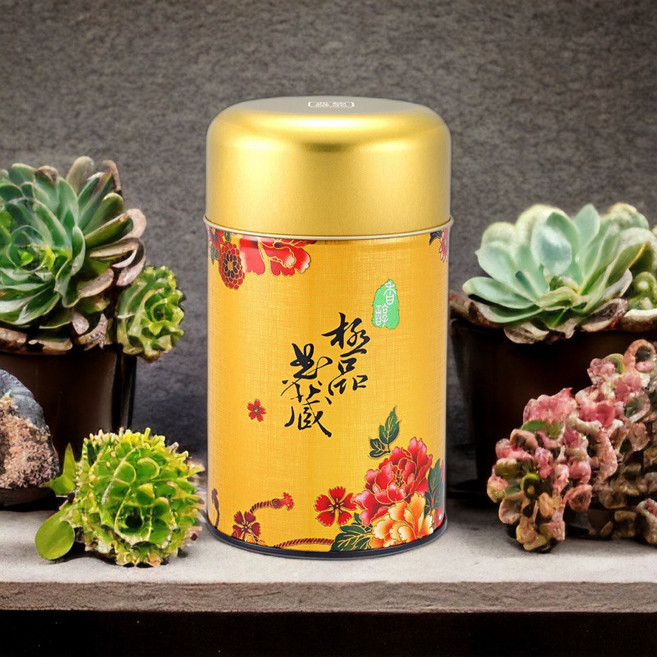 燙金雷射雕刻茶罐 鐵罐 台灣製造 儲存茶葉, 1個