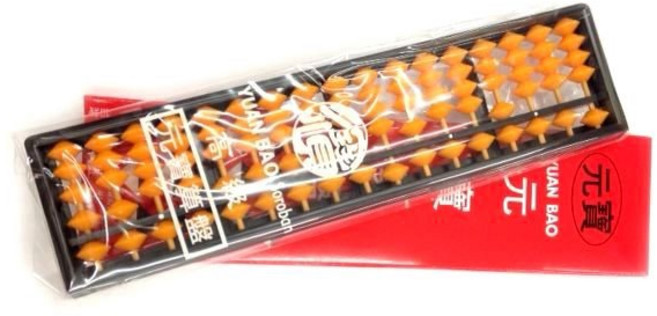 元寶算盤7017 塑膠框算盤 (4*17檔) - 輕巧耐用 珠算學習好幫手