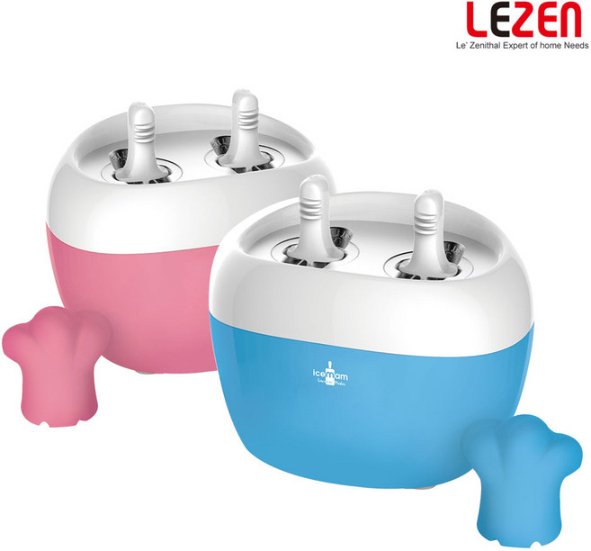 아이스맘 아이스크림 제조기 수제 우유 아이스바 기계 전기X 블루2구, 1박스, 블루