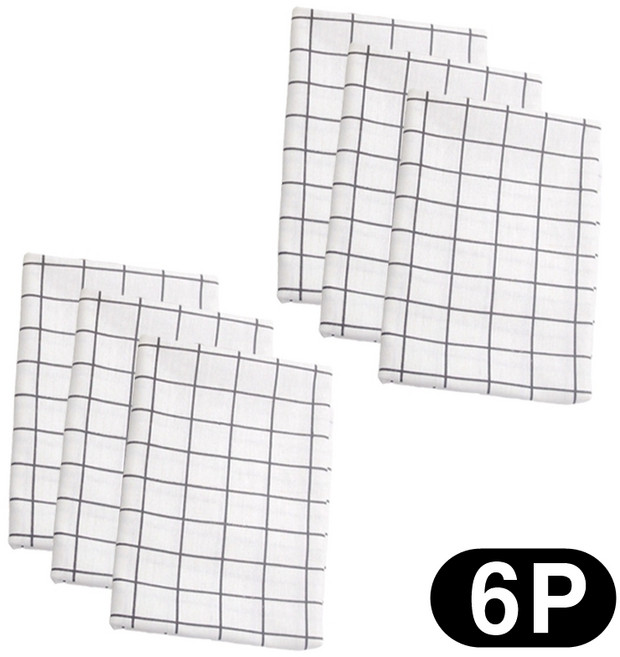 시그무드 일회용 방수 테이블보 사각 식탁보 4-6인용 6P, 1세트, 6개