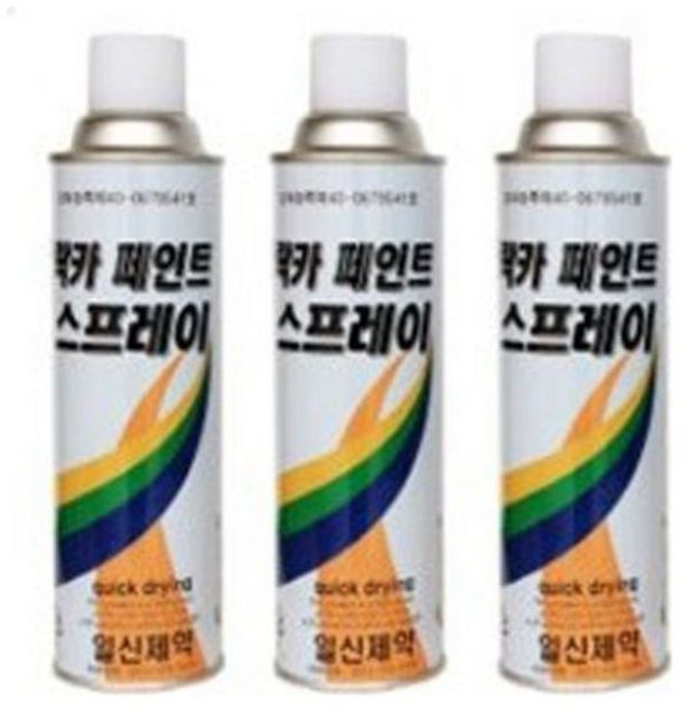 일신 락카스프레이 420ml (단일상품), 흑색, 1개