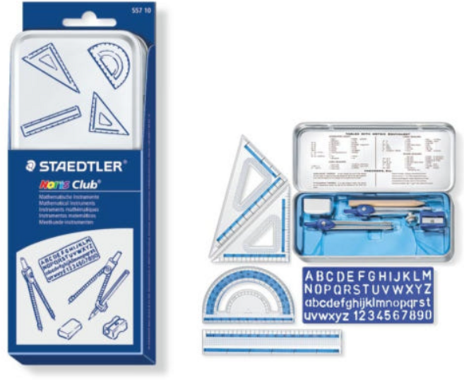 스테들러 노리스클럽 수학교구 세트, 화이트&블루, 3개