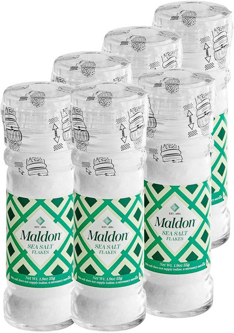 말돈 소금 그라인더 씨 솔트 플레이크 55g 6개 Maldon Sea Salt Flakes