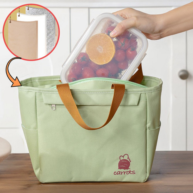 벨루빈 도시락 보온 보냉가방 방수 보냉백 쿨러백, 그린