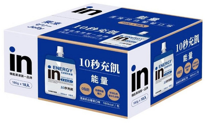 【Morinaga】森永威德清涼果凍(能量)白葡萄口味/107056), 180公克, 18入