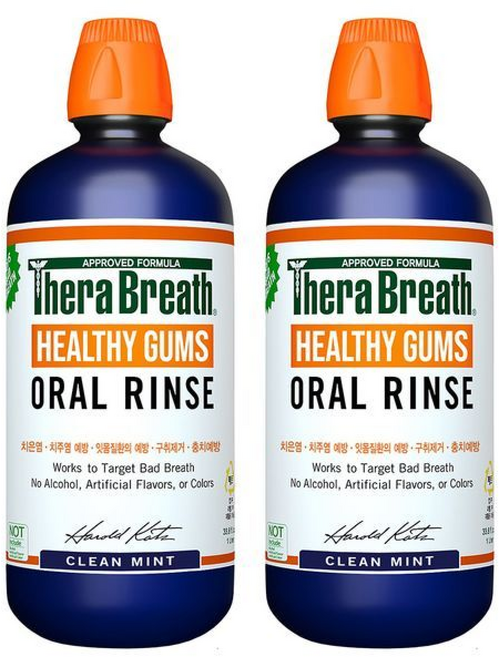 테라브레스 가글 클린민트 헬시검스 오랄린스 코스트코 구강청결제, 1L, 2개