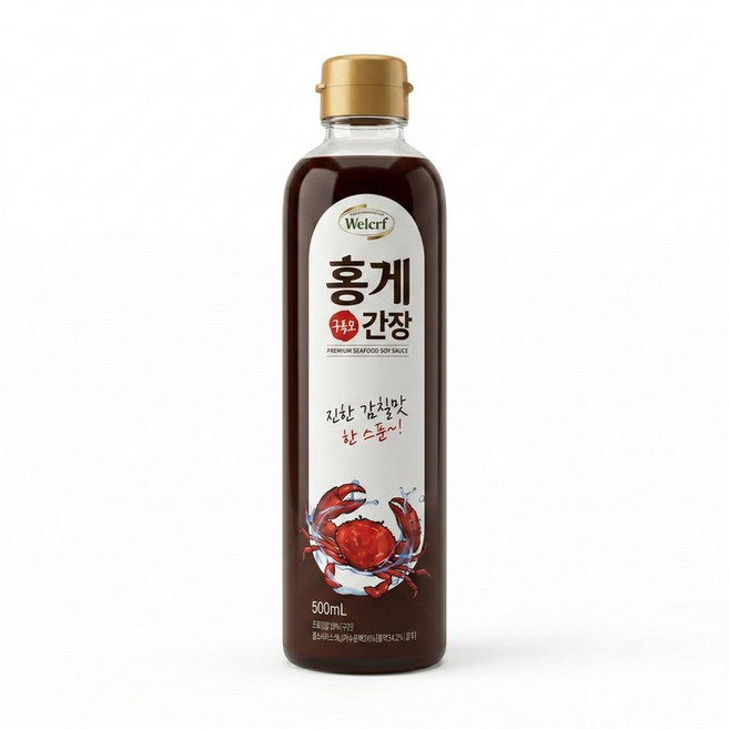 웰크리 맛더한 5호 참치액 홍게간장 굴소스 500ml 각 1개씩 합 3개
