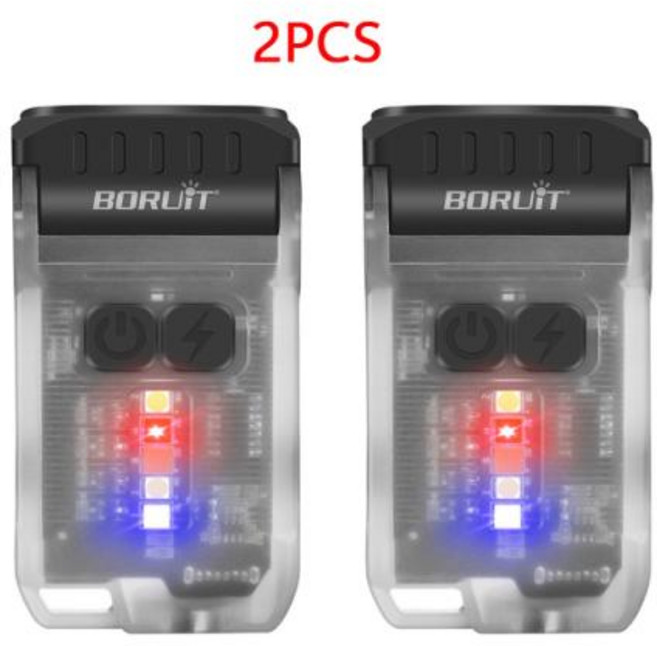 BORUiT V15 EDC 키체인 손전등 휴대용 미니 토치 C 타입 충전식 작업등 자석 클립 비상 포켓 랜턴, V15 White 2PCS _CHINA | 리튬 폴리머, 리튬 폴리머 배터리, 4) V15 White 2PCS  리튬 폴리머 배터리, 4) V15 White 2PCS  리튬 폴리머 배터리