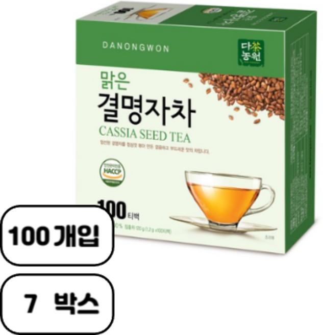 다농원 맑은결명자차, 1.2g, 100개입, 7개