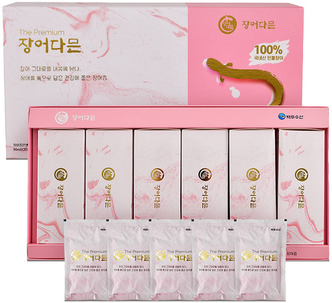 백두수산 더 프리미엄 장어즙 장어다믄 1박스, 30개, 90ml