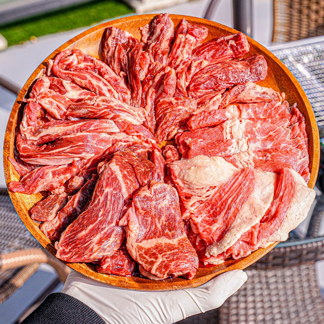 맛춤상회 호주청정우 소고기 구이용 모듬 600g (갈비살+부채살+살치살), 2세트