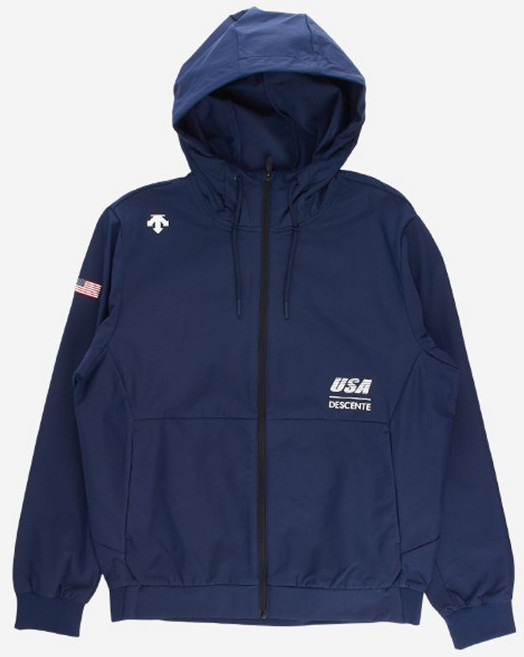 데상트 USAT 이중직 우븐 자켓 SQ121IWT12 NAV