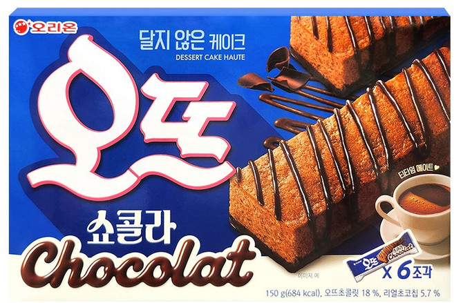 오리온 오뜨 쇼콜라 6p 150g / 사무실간식, 1개