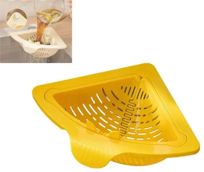 가정용 보관 배수 바구니 주방 싱크대 홀더 자석 비누 스펀지 선반 간편 세척 걸이형 액세서리, 05 1PC Yellow