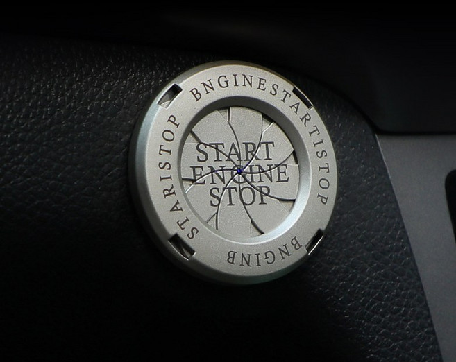 포레스 자동차 스타트버튼 셔터 몰딩커버 차량용 오토바이용 인테리어 튜닝용품, 레드, 기타