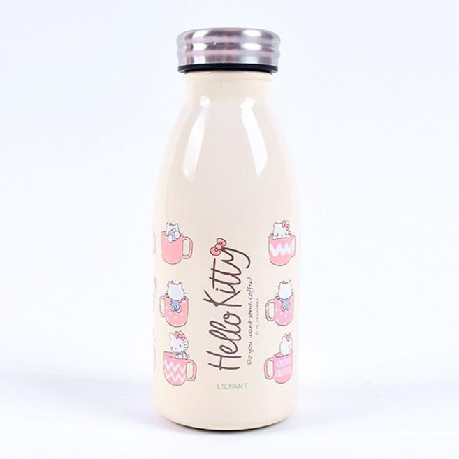 헬로키티 밀키 스텐 보틀 350ml 보온 보냉 스텐 보온병, 단품, 1개
