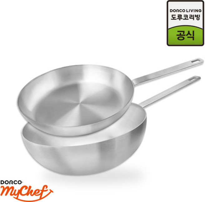 도루코 마이셰프 클래식 통5중 인덕션IH스텐2종(팬28+궁중28), 단일, 1개